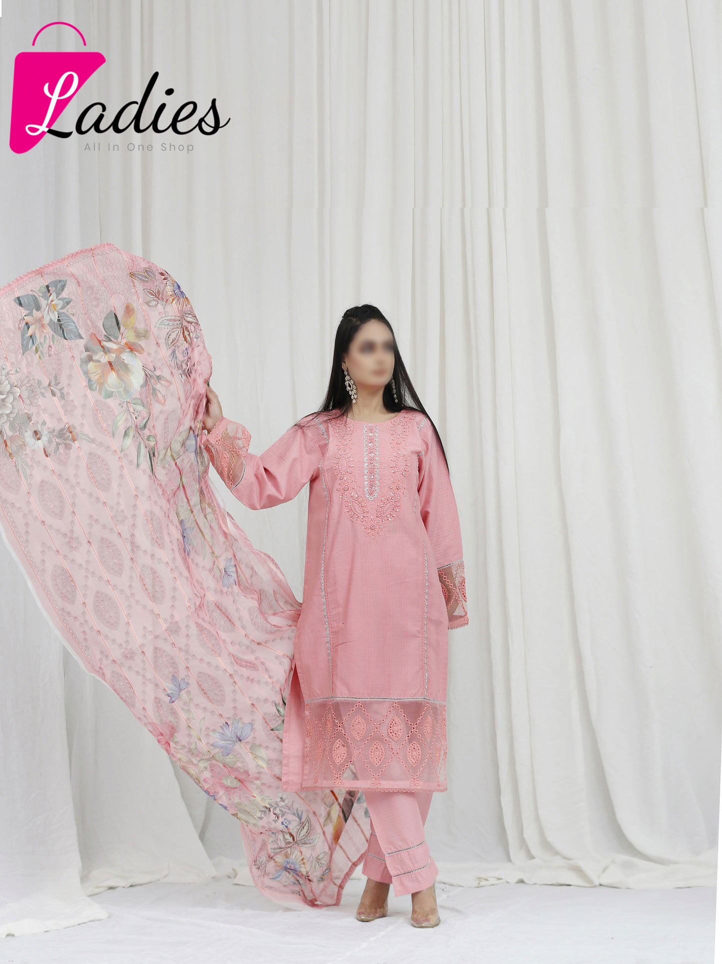 3 Piece stitched Suits Embroidered Suit  ML-07